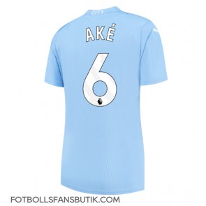 Manchester City Nathan Ake #6 Replika Hemmatröja Damer 2023-24 Kortärmad